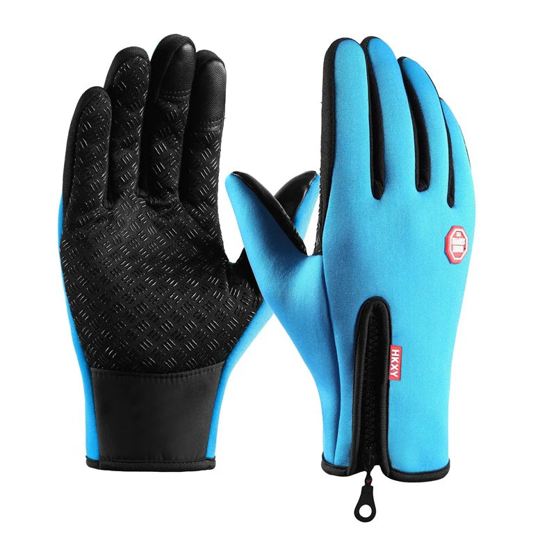 Warm Winter Thermal Lined, Double Insulated Gloves, Waterproof with Touchscreen Fingertips